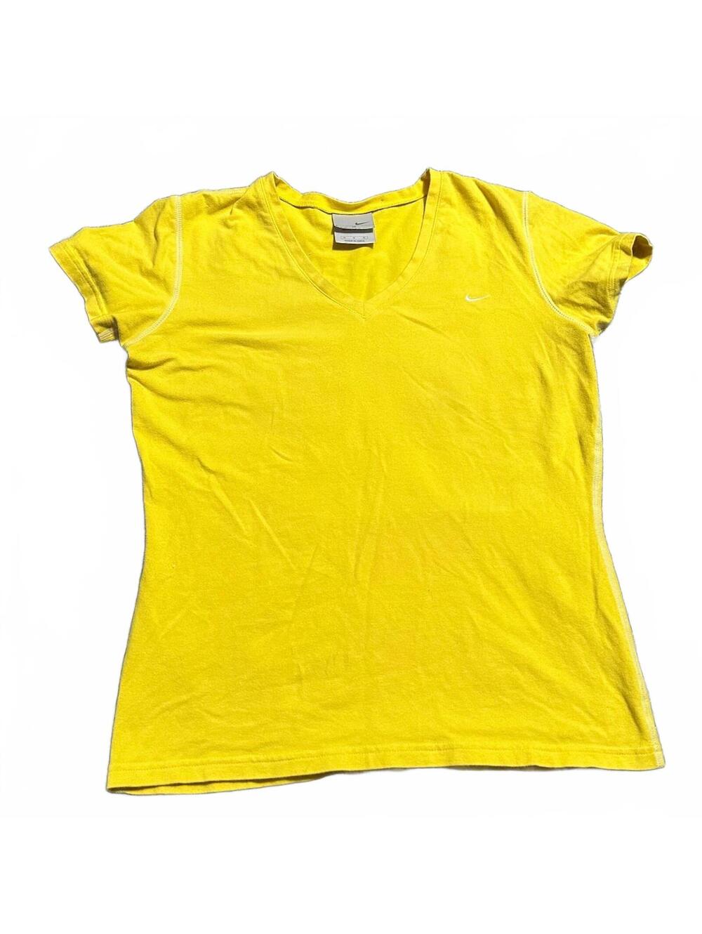 2000s Nike Gray Tag Women's Casual V-Neck T-Shirt Size M